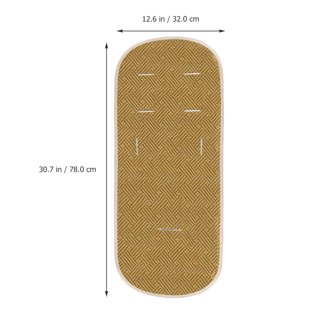 

Summer Stroller Mat 78x32cm Cooling Rattan Pad Baby Car Seat Liner Stroller Cool Mat Lightweight Easy High