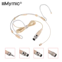 Micrófono de auriculares ajustable iiimymic para BodyPack inalámbrico micrófono de Cable grueso plegable para Shure AKG Sennheiser Audio Technica