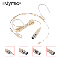 iiimymic Adjustable Headset Microphone For Wireless BodyPack Foldable Thick Cable Mic For Shure AKG Sennheiser Audio Technica