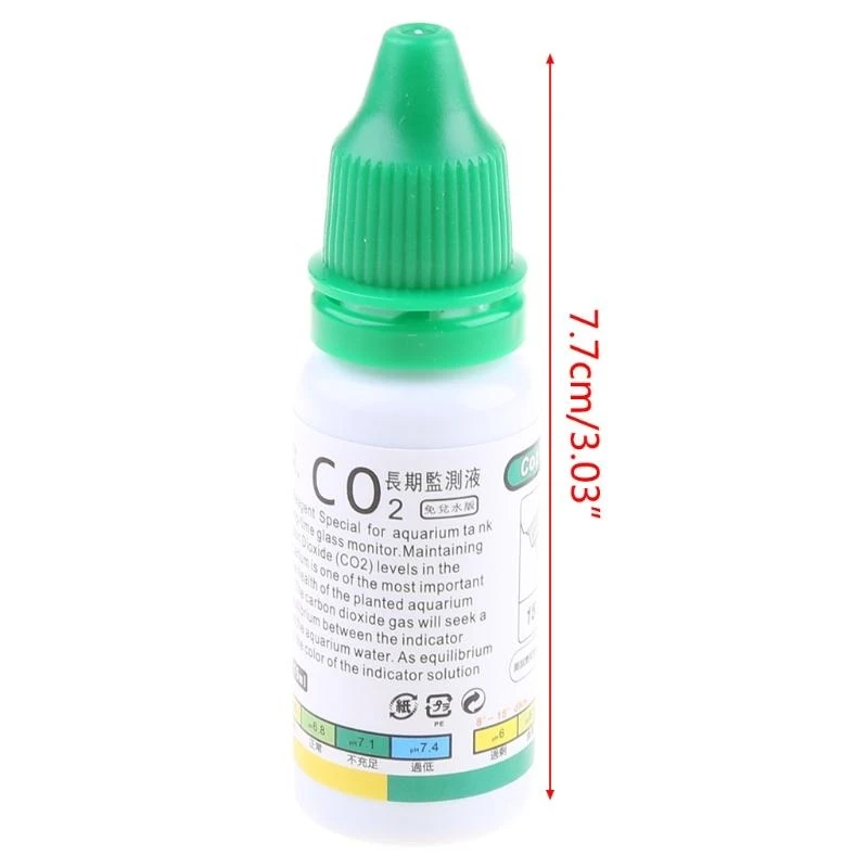 Solusi reagen Penggunaan dengan indikator CO2 0,5 oz untuk akuarium ditanam untuk tan
