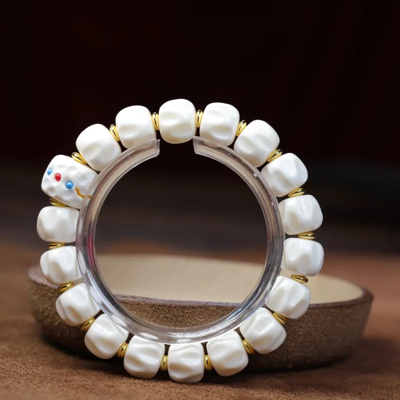 Authentic DIY antler and passion fruit seed bracelet