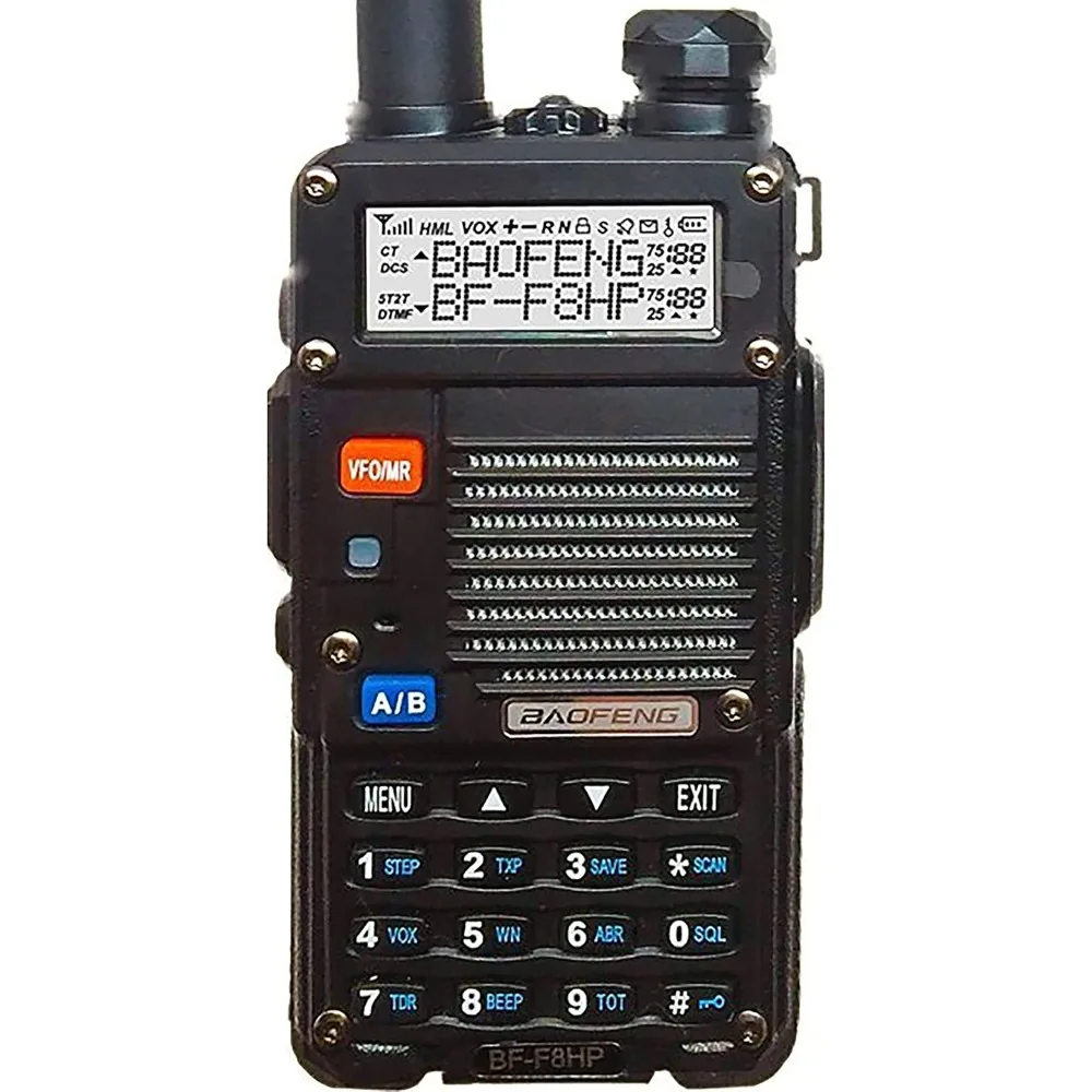 

US Shipping 8W Dual Band Two-Way Radio 136-174MHz 400-520MHz UHF VHF with Large Battery Full Kit