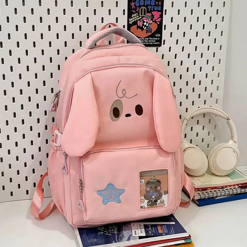 Japanese Cartoon Kawaii Dot Backpack Fashion Chic Cute Star Embroidery Schoolbags High-Capacity Y2k Backpacks For Women Students