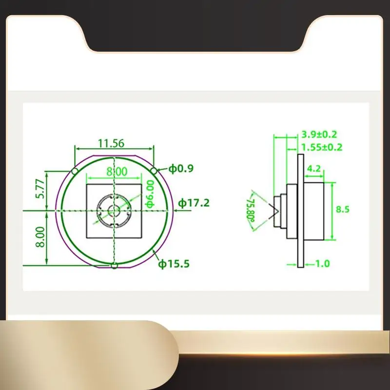 GM861XS UART/USB Small Scan Engine Embedded Decoder Barcode QR Code Scanning Head Module Accessories Parts-N36R
