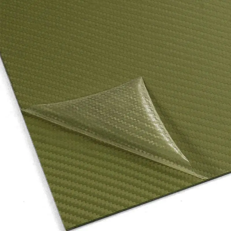 

1piecex Holster Ma Olive green Carbon Fiber Kydex Thermoplastic Board for DIY Knife Sheath Gun Case Making Material - Kydeterial