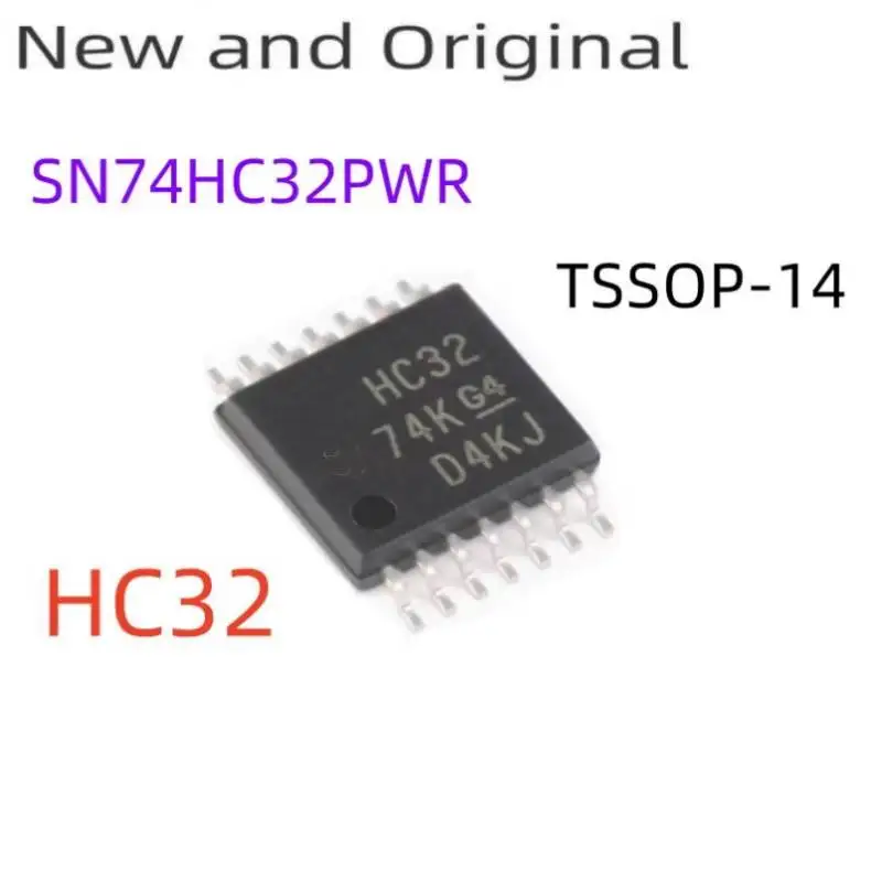 

SN74HC32PWR TSSOP-14 New and Original QUADRUPLE 2-INPUT POSITIVE-OR GATES marking code HC32