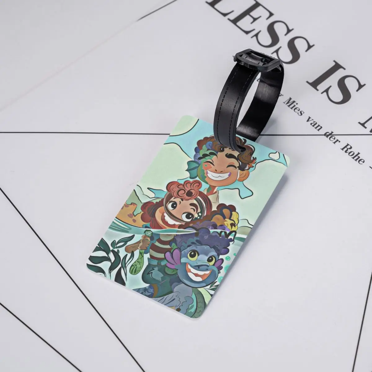Benutzerdefinierter Luca Cartoon-Gepäckanhänger für Reisekoffer, Sichtschutz, ID-Etikett