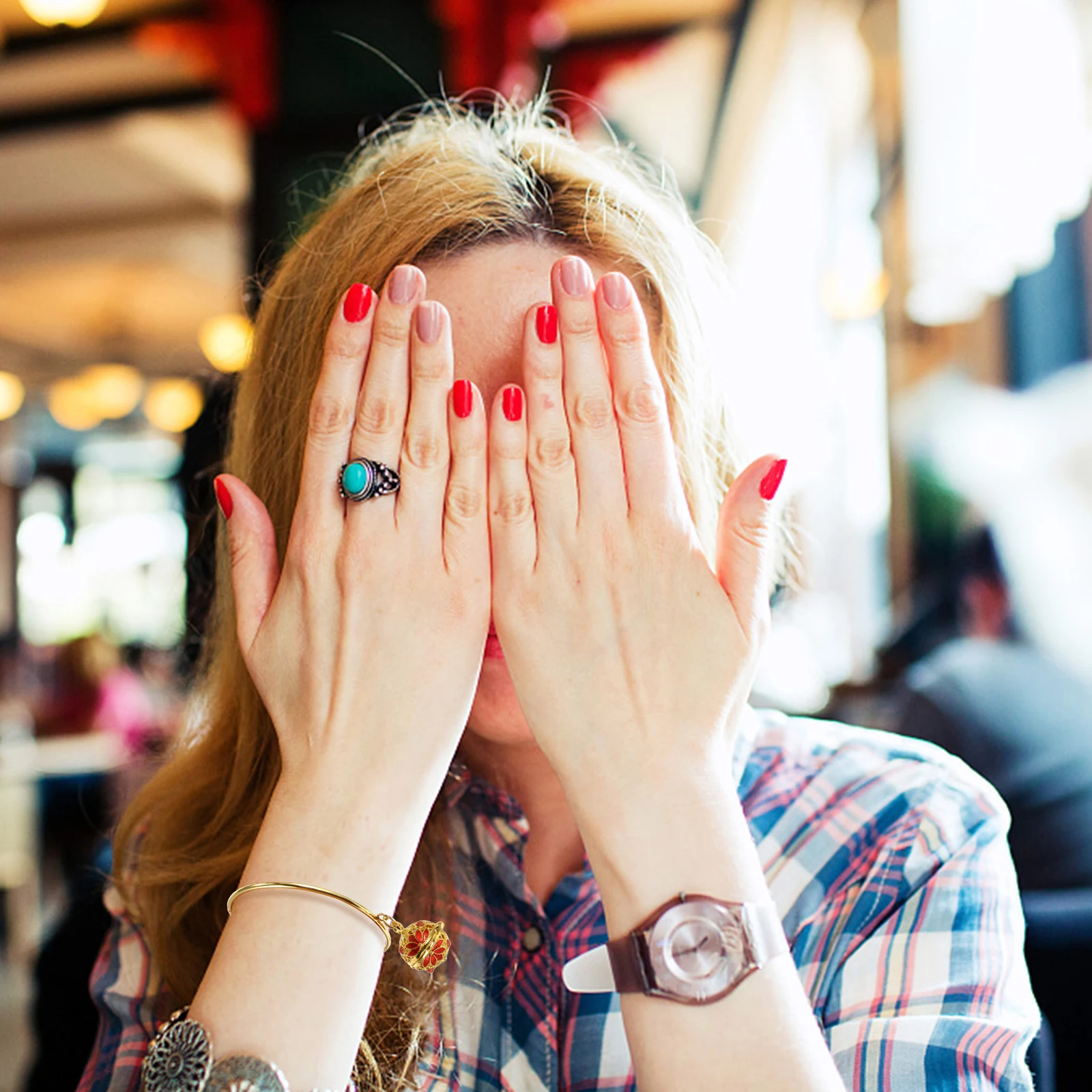 

Hanfu Bracelet Long-lasting Woman Bracelets Mini Fragrance Wrist Chain Chic Copper Traditional Clothes Decor