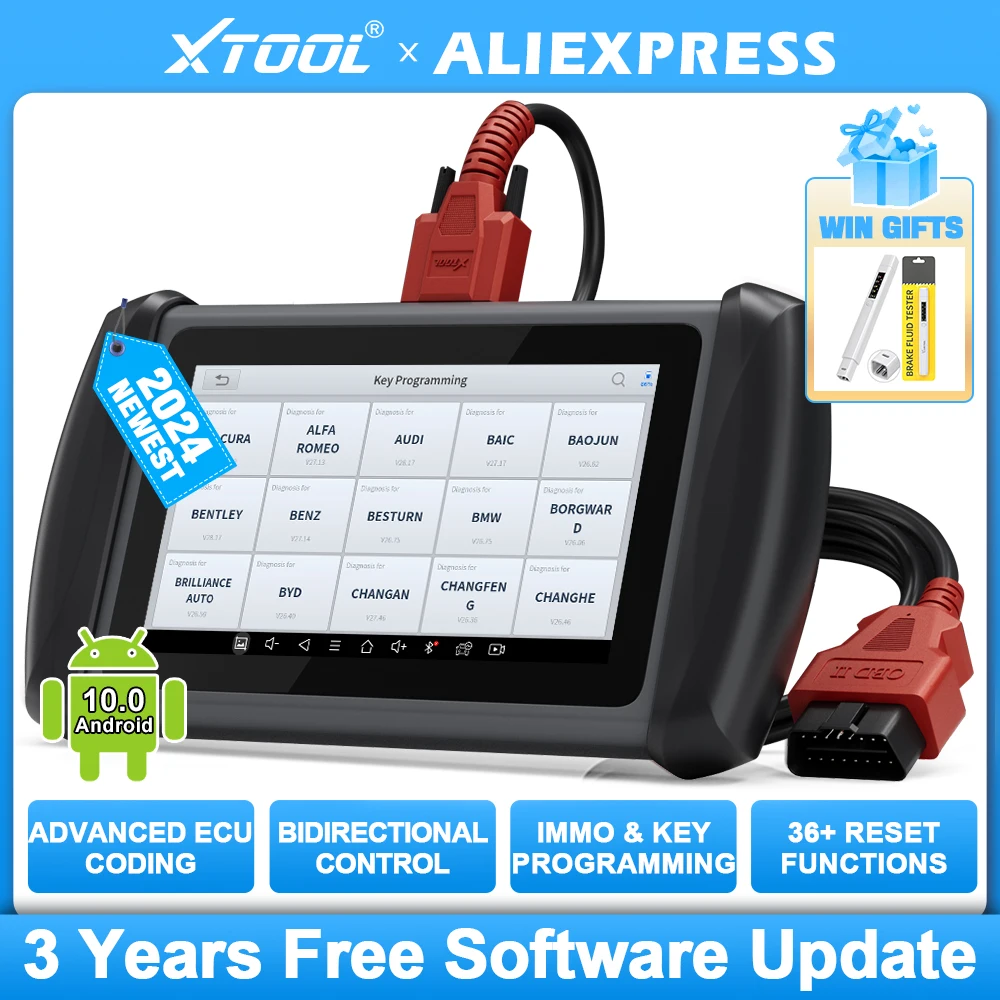 

Автомобильный диагностический инструмент XTOOL IP819, сканер OBD2, все системы, кодирование ЭБУ, CANFD, двунаправленное управление, IMMO ABS Oil A/F EPB 36, сброс