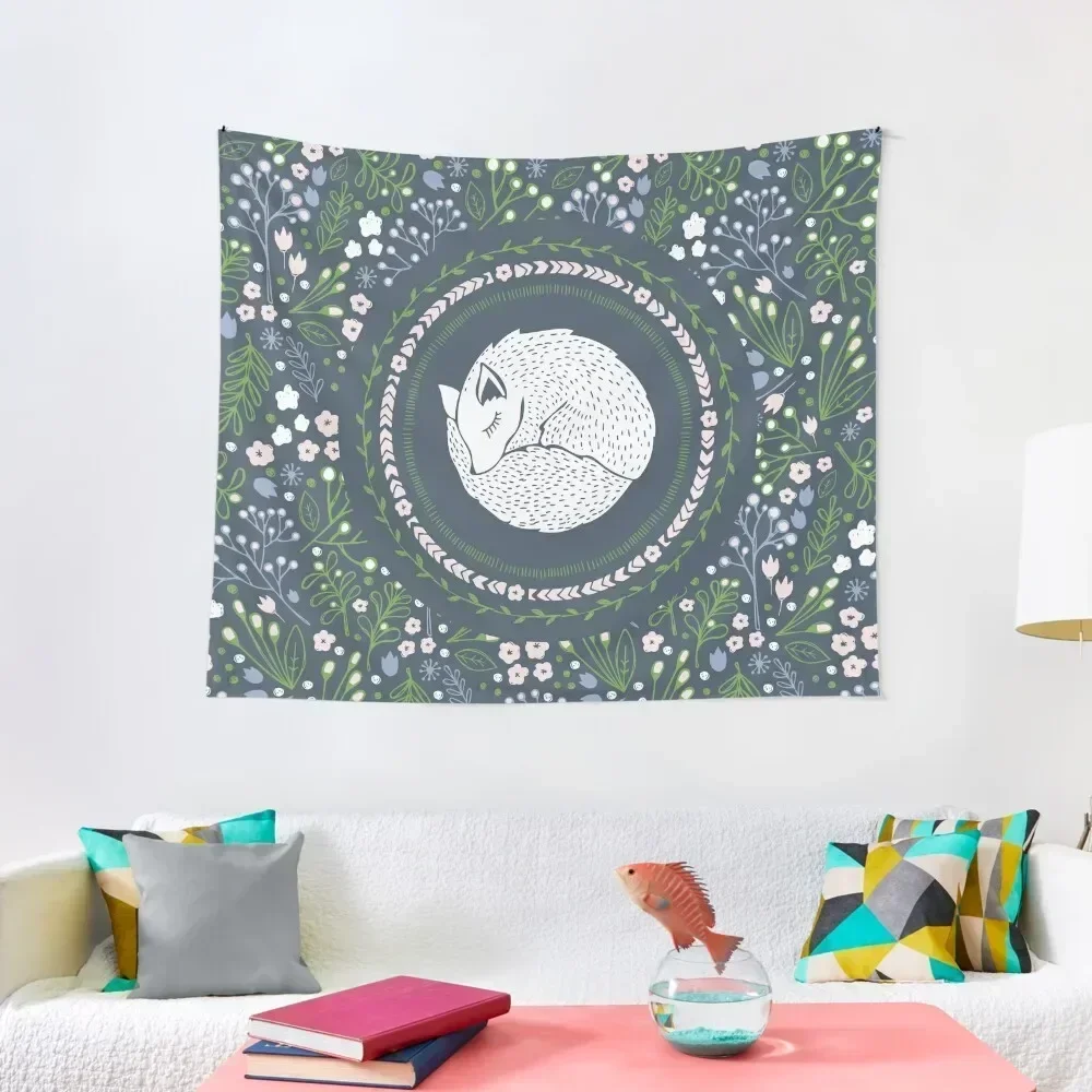 

Winter Fox Tapestry Bedroom Decoration Wall Coverings Room Decor Korean Style Tapestry