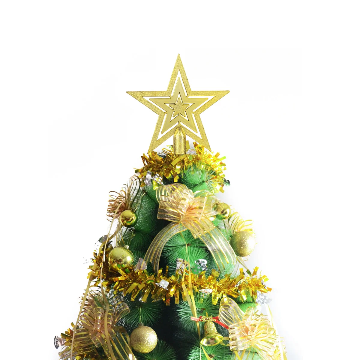 

20 Cm Lightweight Christmas Tree Topper Outdoor Xmas Ornaments Mini Star Farmhouse Decoration Funny Elegant
