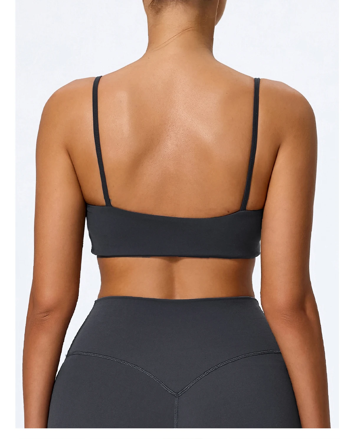 Ctenkevet Sommer Neu Damen U-förmiger Bandeau-Sport-BH für Fitness, Yoga und Workout – Rückenfreies Crop-Top für Frauen – Detail 22