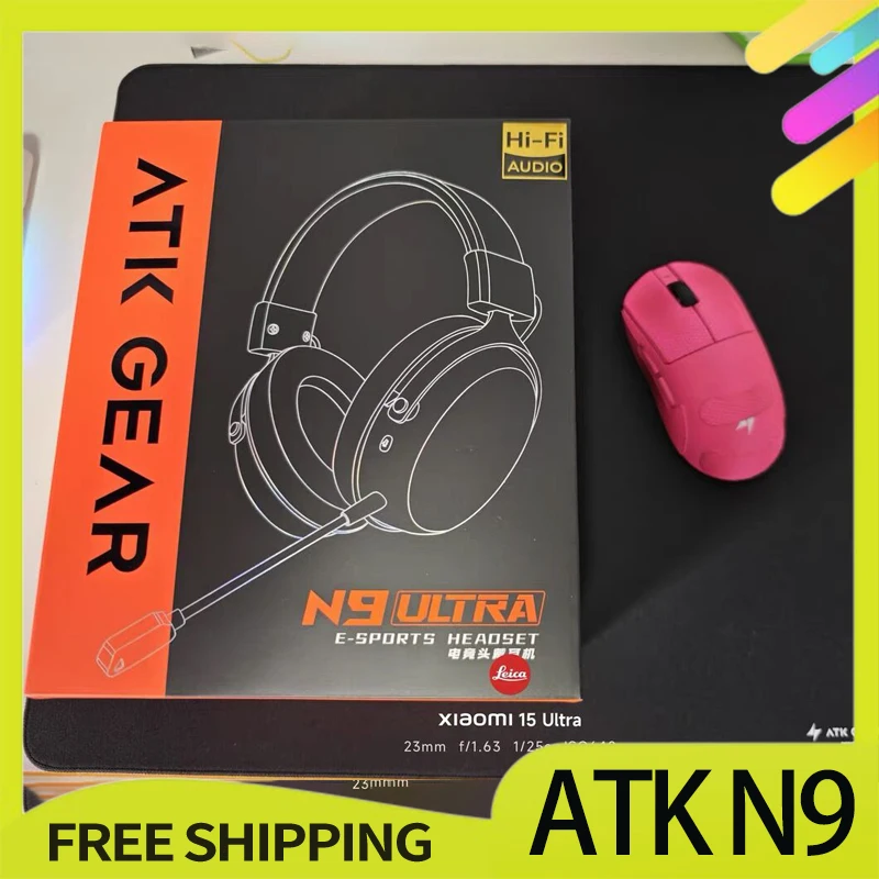 Atk N9 سماعة أربعة وضع سماعة رأس لاسلكية تأخير السرعة Enc الحد من الضوضاء الألعاب E-سماعة أذن تستخدم عند ممارسة الرياضة ألعاب الكمبيوتر ملحقات الهدايا
