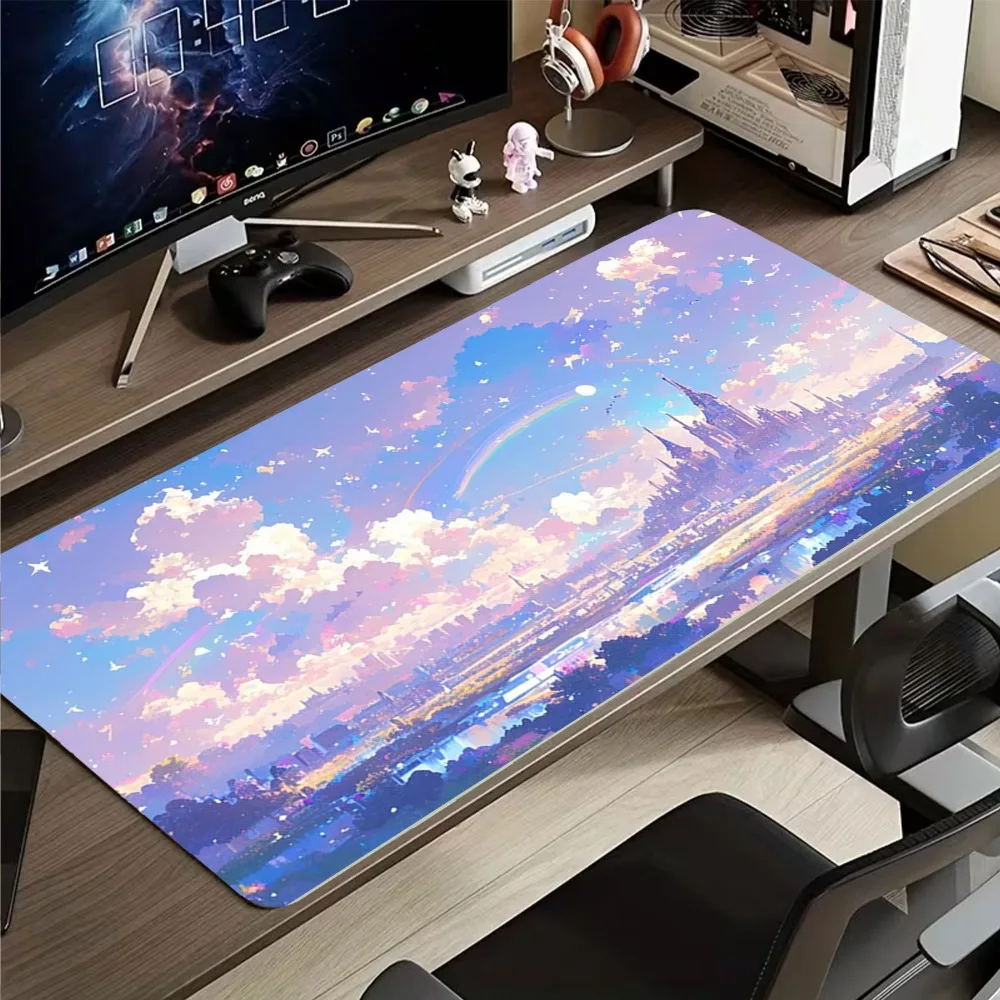 Dream City Landscape Design Mouse Pad - Fresh Cloud City Skyline tapis de souris alfombrillas gaming alfombrilla ratón