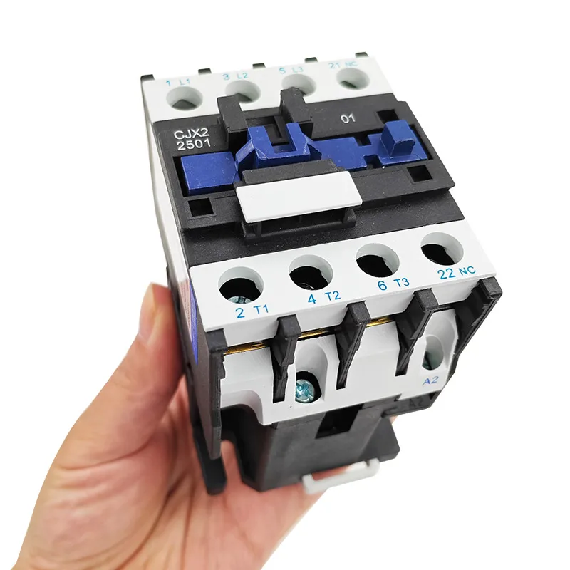 AC 220V Contactor CJX2-2510 CJX2-3210 24VAC 1 Phase 25A 32A Contact 380VAC 3 Phase CJX2-0901 CJX2-1201 CJX2-1801