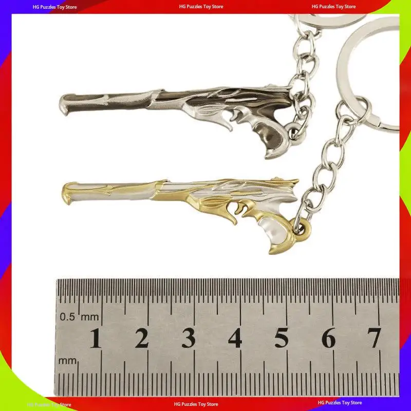 5cm Valorant Imperium Sheriff Alloy Keychain Backpack Pendant Game Peripheral Backpack Ornament Collectible Fan Gift Souvenir