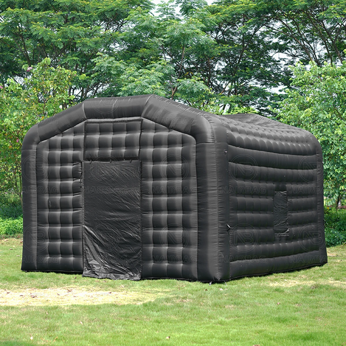 NAIRBAG tente de discothèque gonflable Portable Oxford18x16x12ft cour extérieure enfants adultes Cube tente de fête gonflable avec ventilateur