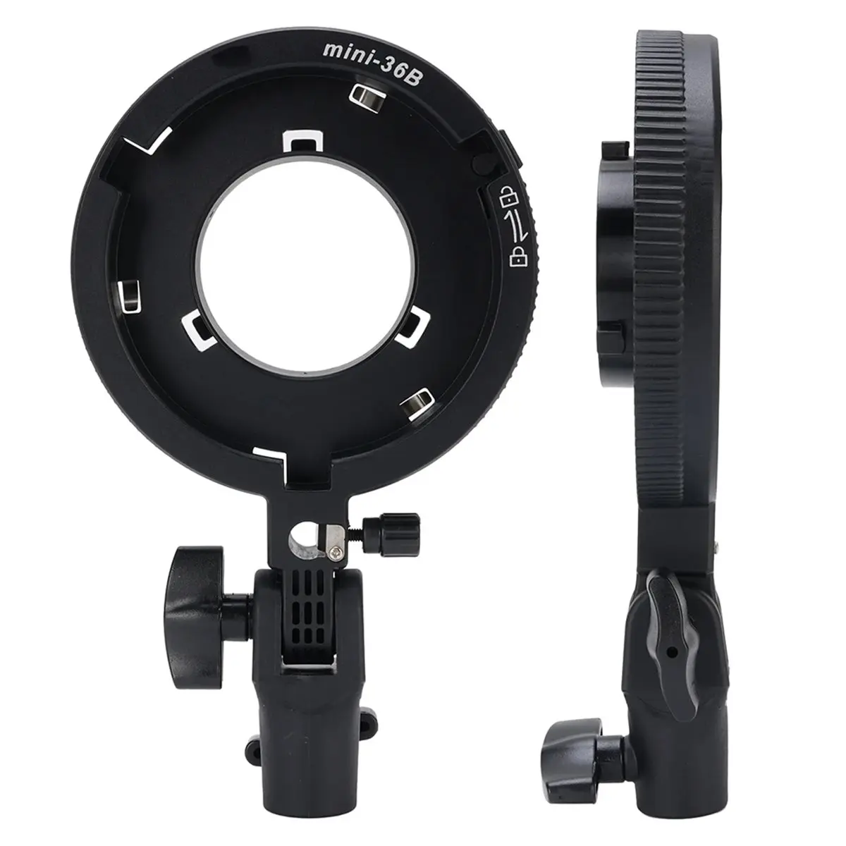 DT850 STOCK-Mount Adapter Quick Set-Up for Standard Bowens Aluminum Alloy Camera Flash Bracket for Studio Lighting Accessories