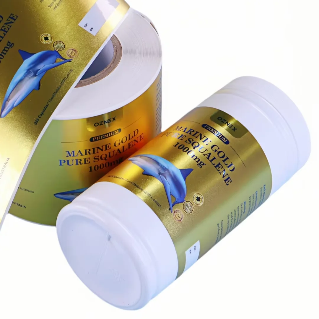 Custom Printing Service | Waterproof Vinyl Sticky Roll Labels | Drinks Packaging