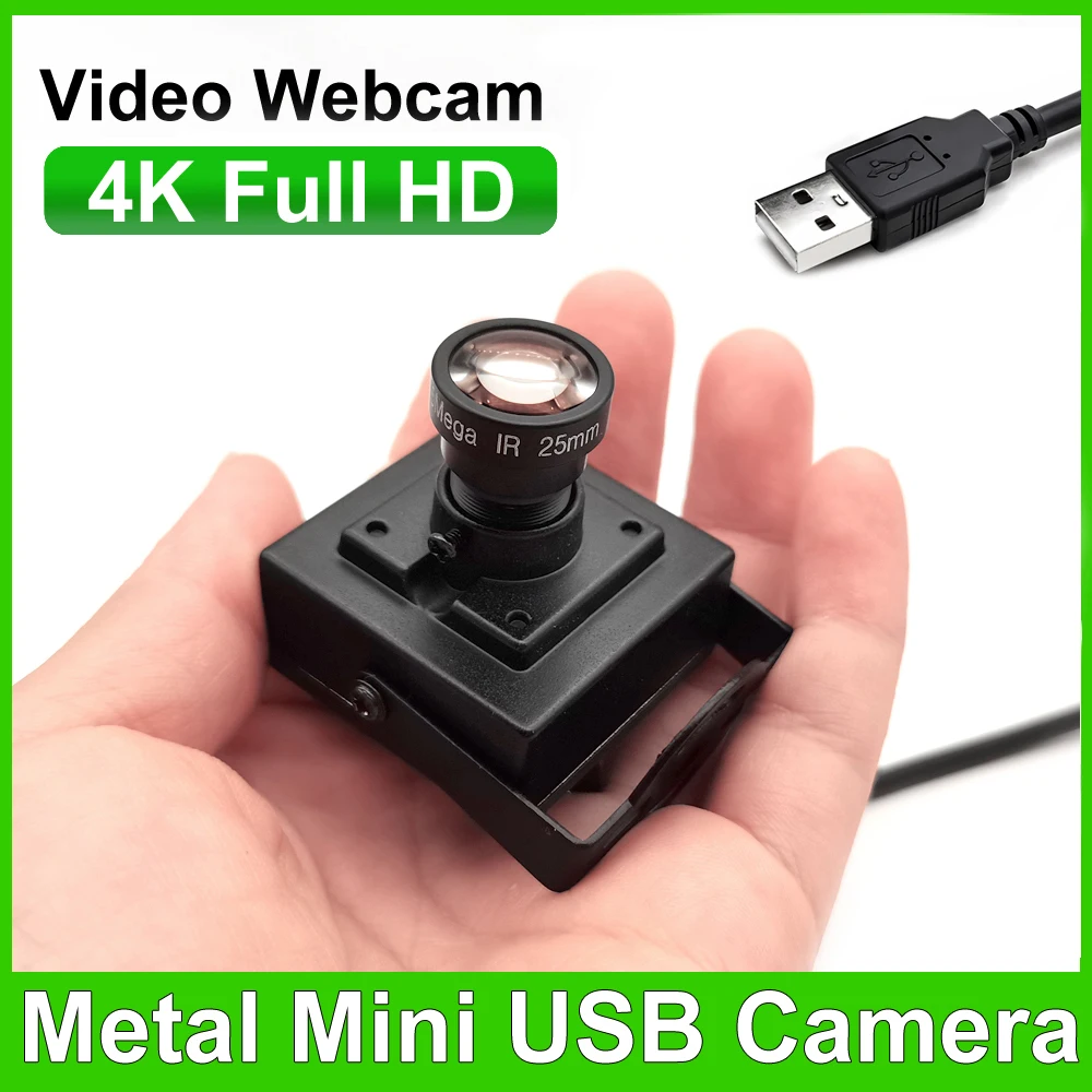 

Веб-камера 30 кадров в секунду, 4K, 8 МП, мини 2K Full HD, USB, ПК, видеокамера для обучения в реальном времени с объективом 1,8 мм, 2,8 мм, 25 мм, 6–22 мм, OTG UVC Plug And Play