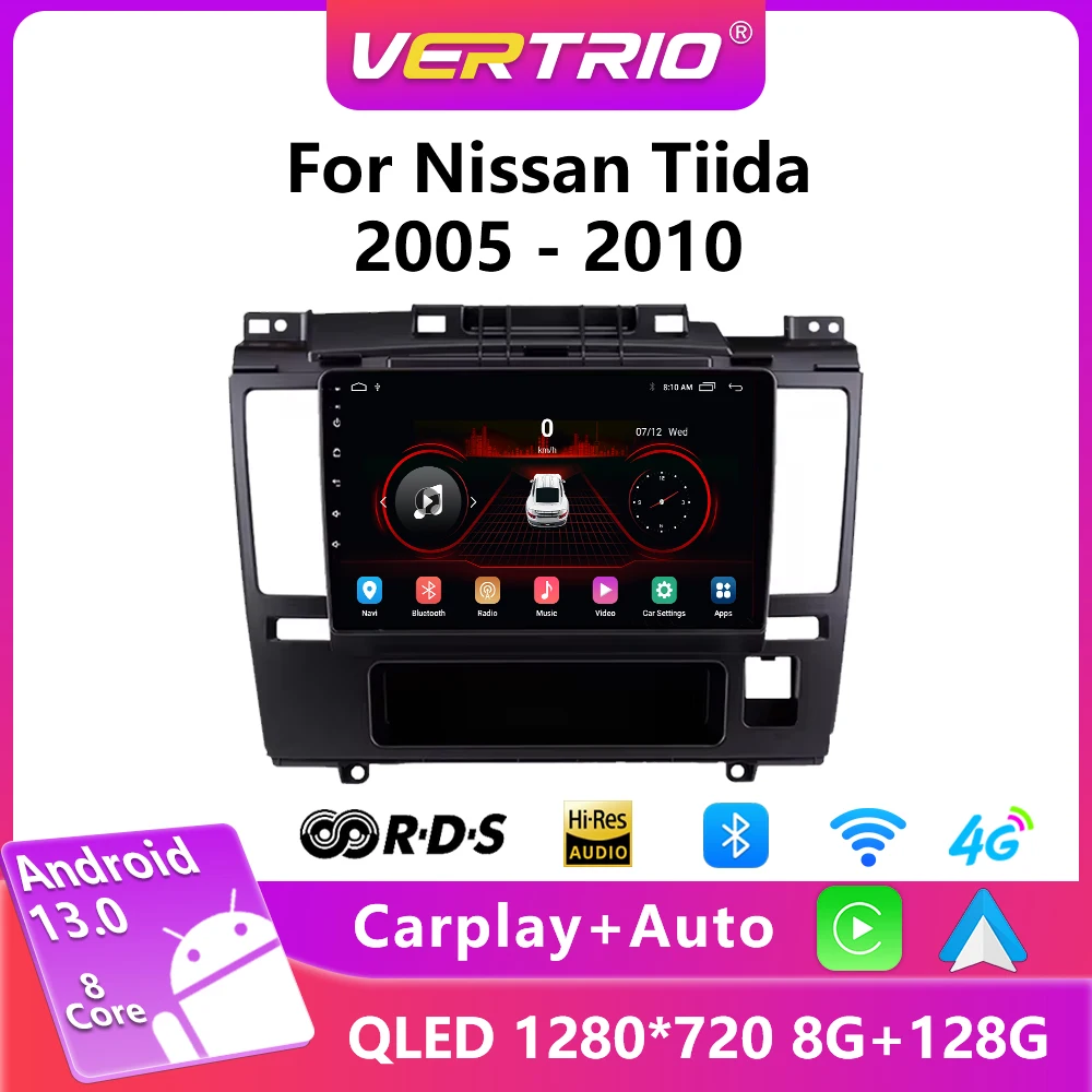 

Android 13 Auto For Nissan Tiida 2005-2010 Car Radio Multimedia GPS Navigation Video Player 2 din Stereo 4G Wireless Carplay