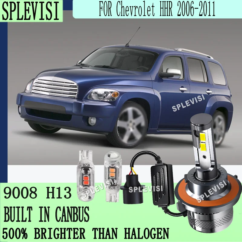 20000LM 200W High Power 360° Beam Angle Anti-glare Design LED 9008 H13 Headlight For Chevrolet HHR 2006 2007 2008 2009 2010 2011