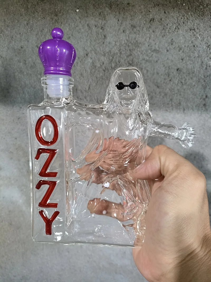 زجاجة ويسكي Ozzy Osbourne العودة إلى البداية زجاجة نبيذ الويسكي التذكارية ديكور المنزل تمثال جمع الحرف اليدوية #2