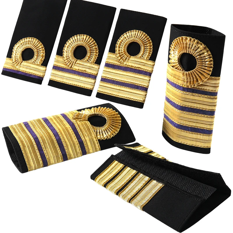 الزي العسكري البريطاني كتاف الذهب الكتفيات السبائك جديلة البحرية الكابتن رئيس مهندس ضابط زي هدية شارات الكتف