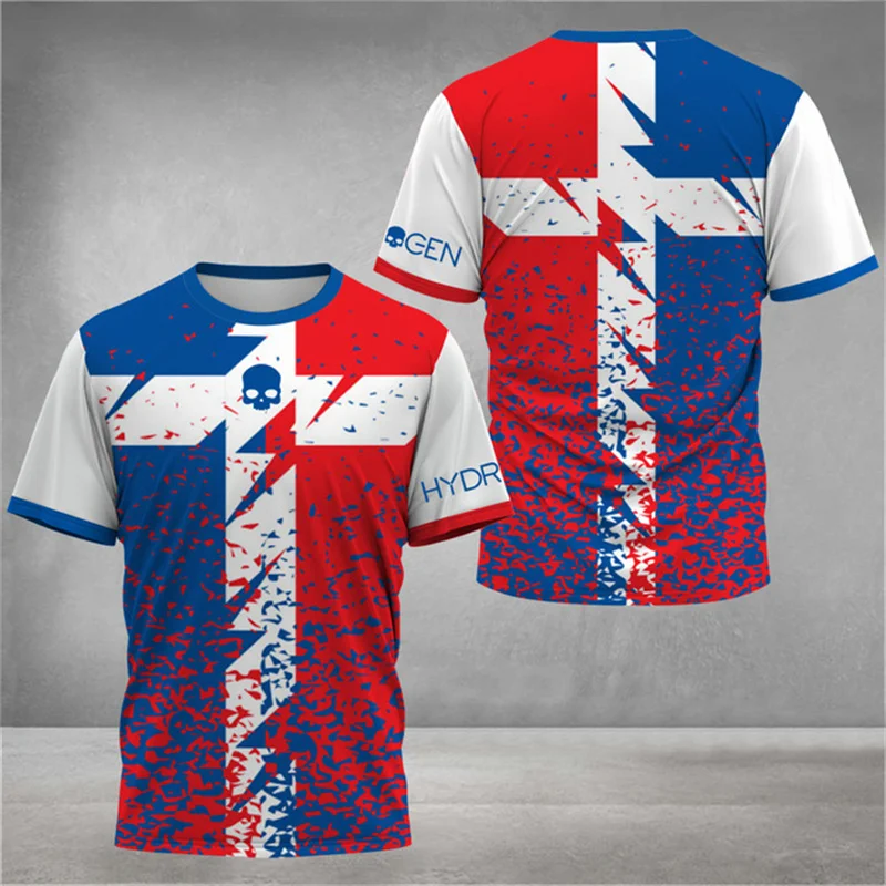 Hot Sale Breathable Men's Padel Tennis T-Shirt Summer Outdoor Sports Short Sleeve Top Quick Dry Football Running Men's Clothing