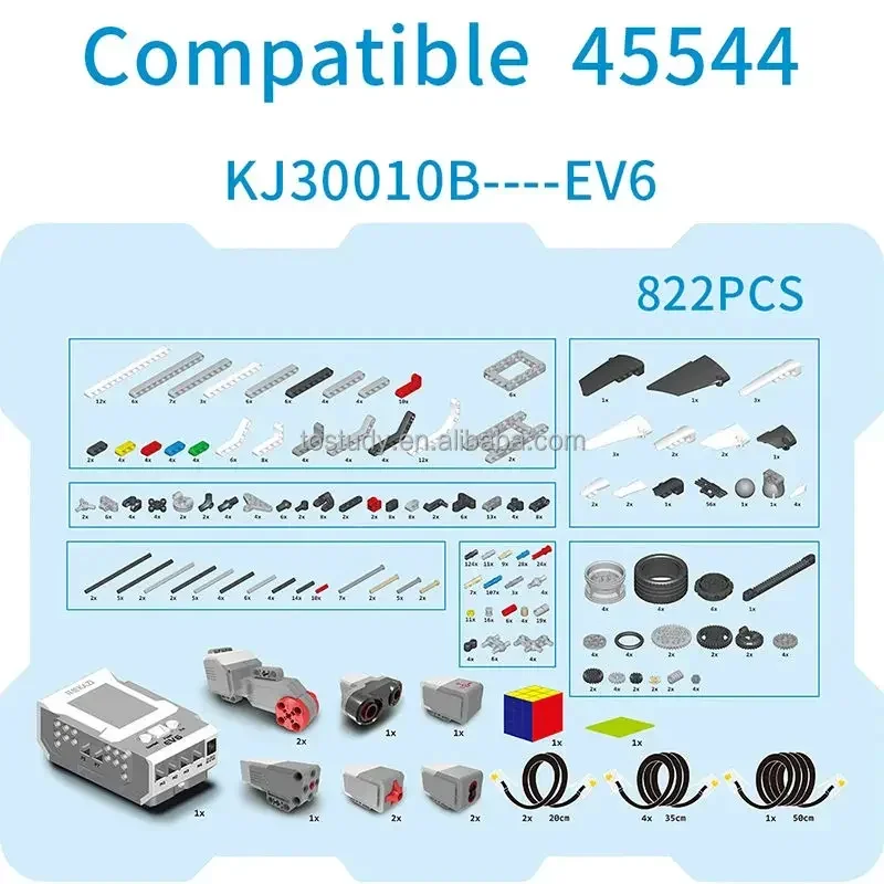 Building   Education Robot Toys Teens DIY Model Compatible Classic EV3 45544 Core Set EV6 Programmable  Robotics