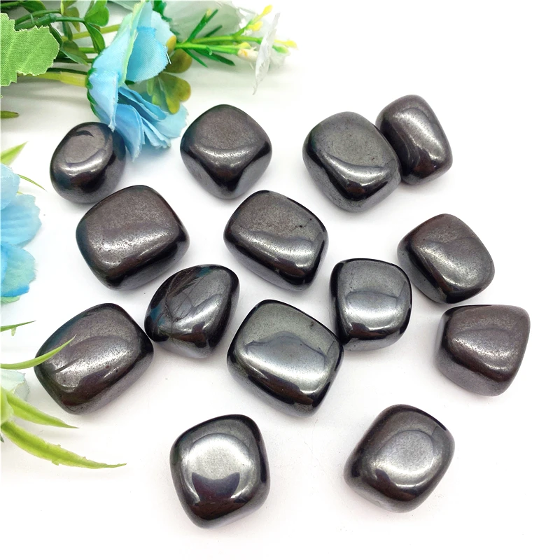 Drop shipping 100g Natural Hematite Tumbled Stone Crystal Healing Polished Gravel Stone Mineral Specimen Stones and crystals