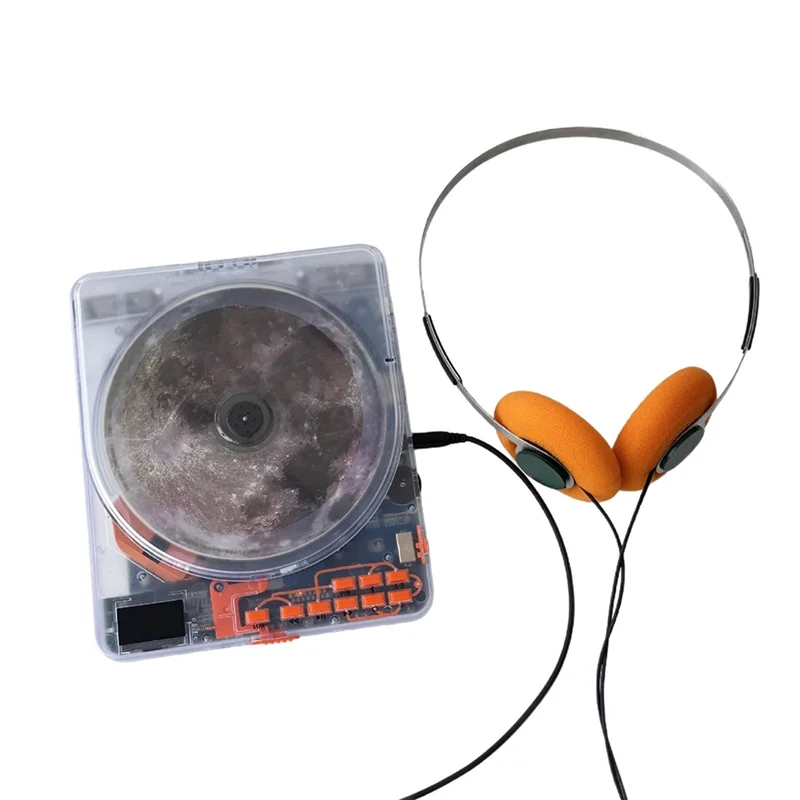 CABE-MP3 Music CD Player Portable Transparent English Learning Repeater CD Disc Album Player