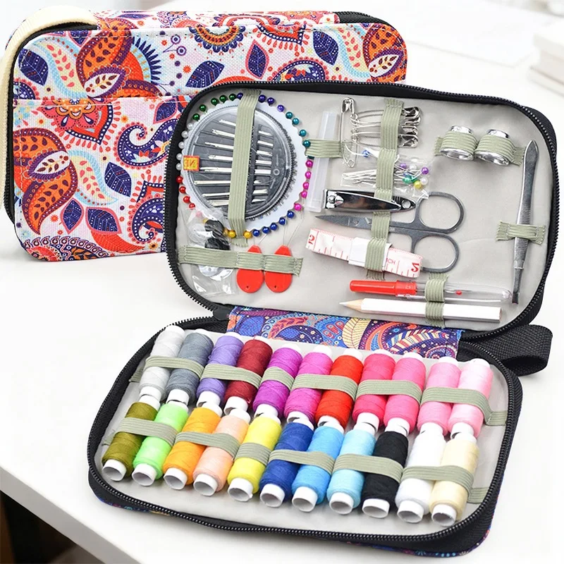 New Floral Pattern Sewing Kit Set - High-quality Diy Handicraft Sewing Kit for Home Use - Sewing Thread Organizer