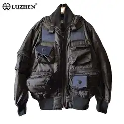 LUZHEN 2024 Autumn Winter Padded Jackets Handsome Trendy Functional Personalized Multi Pockets High Quality Outerwear LZ7916