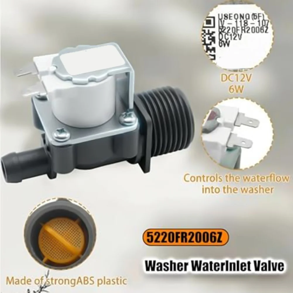 Water Inlet Valve Washer Inlet Valve Washing Machine Inlet Valve Replacement Fits Multiple Models Improves Water Flow