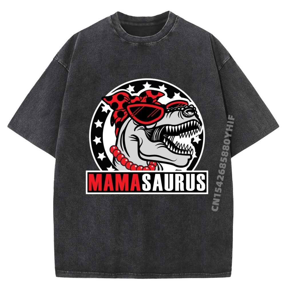 

Mamasaurus Rex Momzilla Dinosaur Funny Mama Saurus Funny Shirt Men's Cotton Comfortable Washed T-Shirt