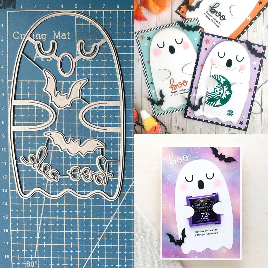 Lucky Goddess Metal Cutting Dies Ghostly Gift Card Diy Scrapbooking Photo Album Decorative Embossing Paper Card Crafts