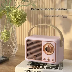 Mini Retro Bluetooth-compatible Speaker HM11 Classical Music Player Sound Stereo Decoration Mini Speakers Travel Music Player