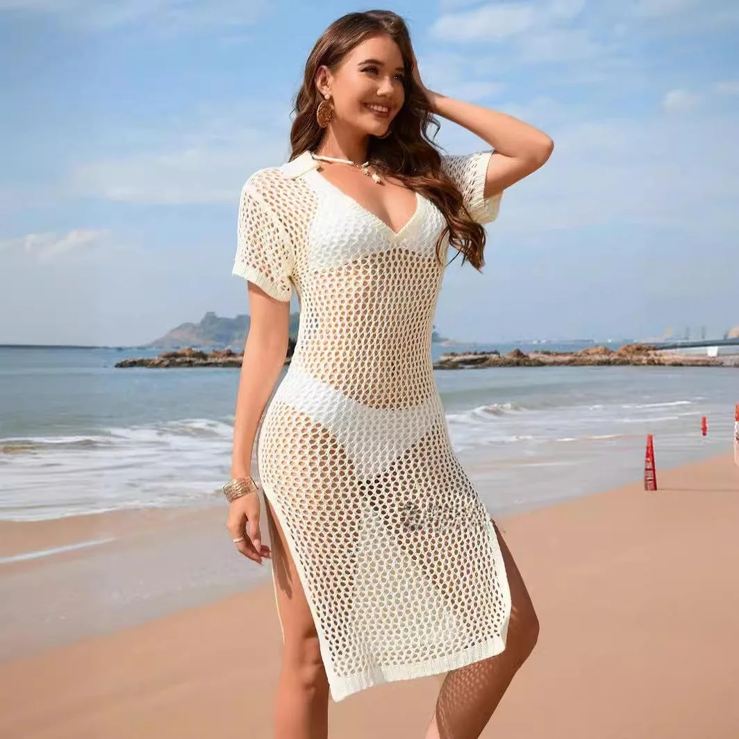 

Spring Summer 2024 Loose Pure Color Holiday Women's Dr Faionable Overhead Long Skirt Sle Autumn Long Sve