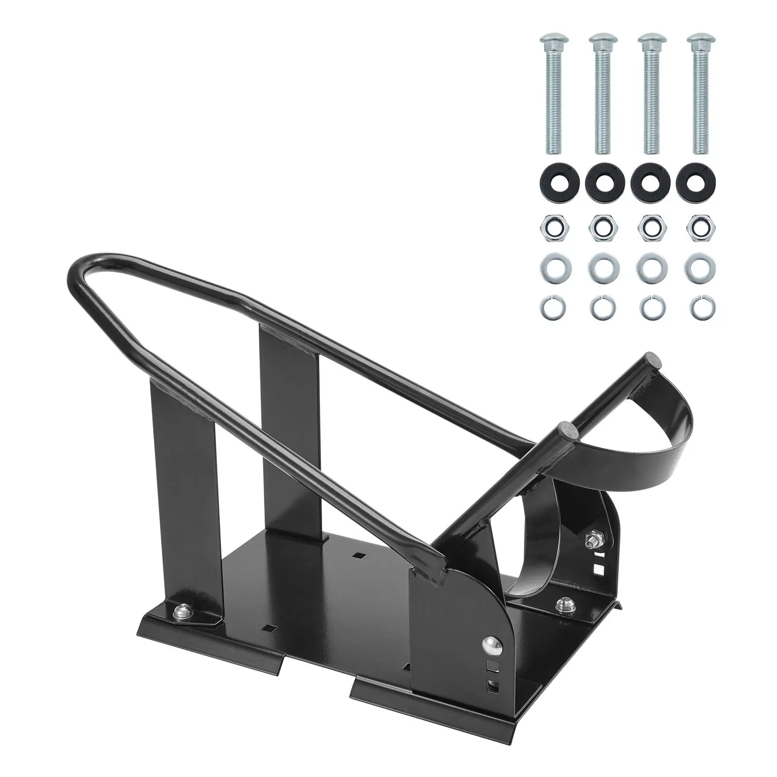 Motorcycle Wheel Chock, 1800 lbs Capacity Wheel Holder, Heavy-duty Steel Motorcycle Front Wheel Stand with 3 Adjustable Holes, For 15 