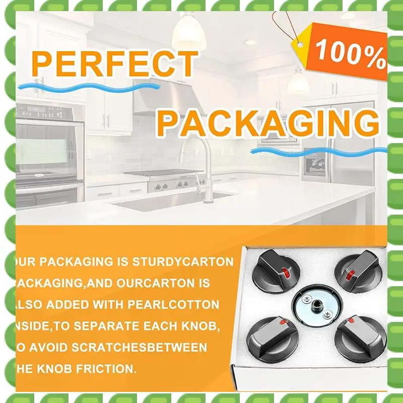 

A04V 1Pcs DG64-00473B Black Knobs Stainless Knobs For NX58M6850SG,NX58J5600SG,NX58J7750SG