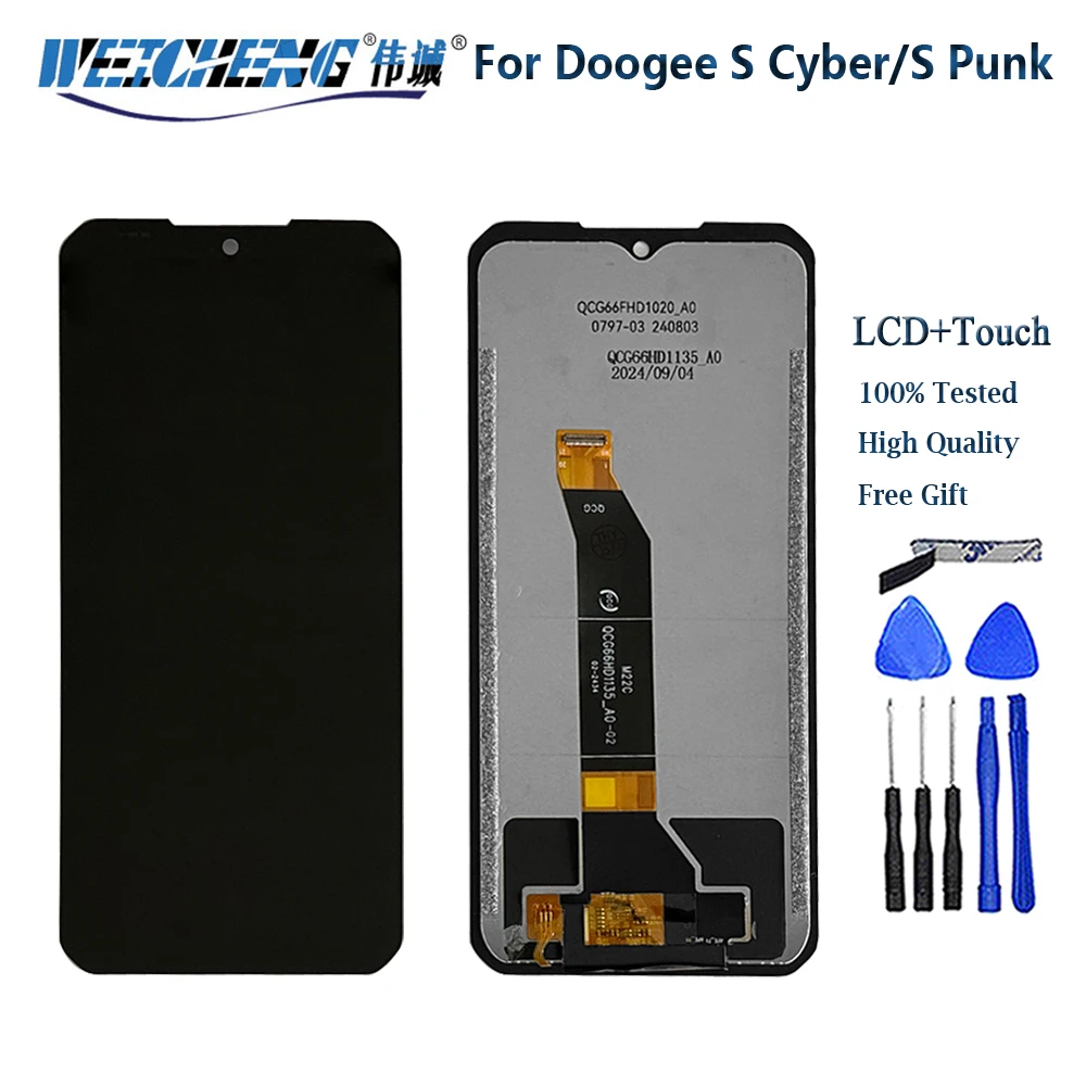 For DOOGEE S Punk Phone LCD Display Parts For DOOGEE S Cyber LCD With Sensor Screen For Spunk Scyber Display Replacement