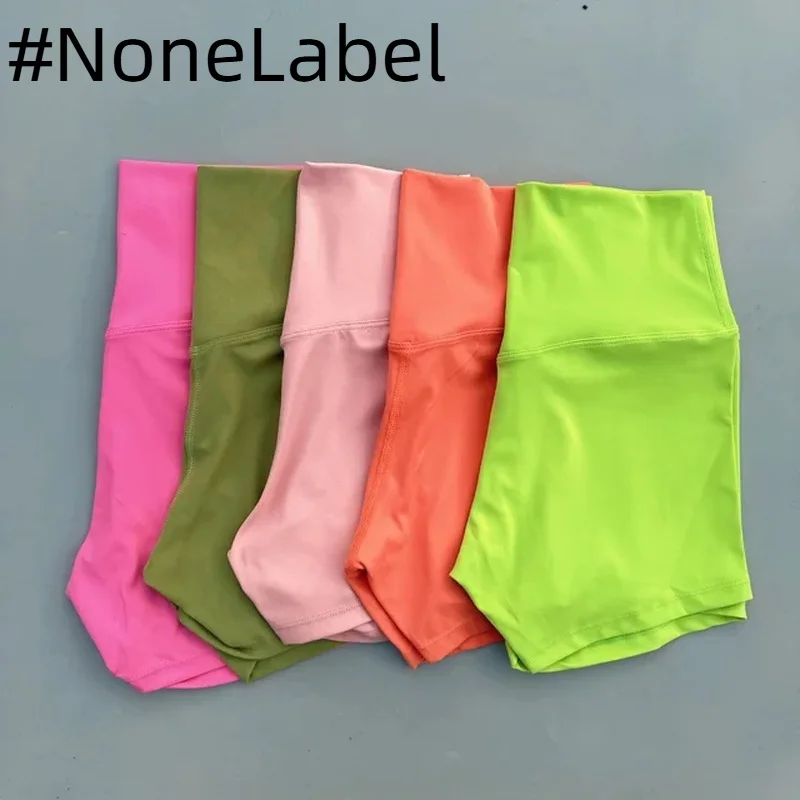 NoneLabelCollection Solid tight Women Fitness Short High Waist Yoga Short Legging Squatting Proof Comprehensive Training