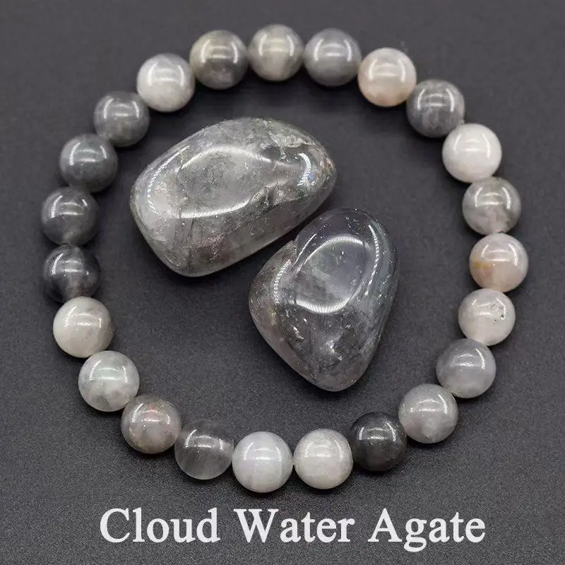 8mm Natural Stone Beaded Bracelets For Women Men Bring Wealth Love Energy Protection Crystal Beads Bracelets Meditation Jewelry
