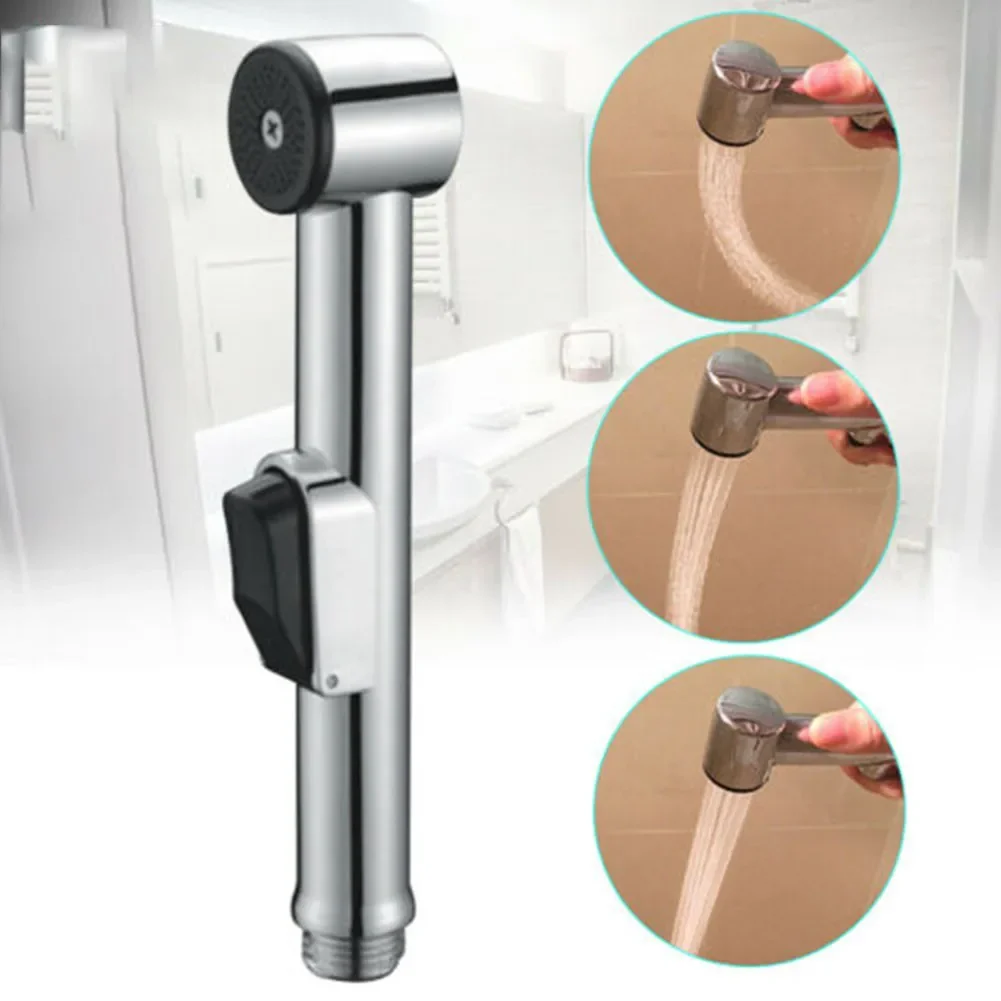 Handheld Toilet Bidet Spray Nozzle ABS Build With Mounting Bracket G1/2 Standard Fit For Hygienic And Practical Tasks