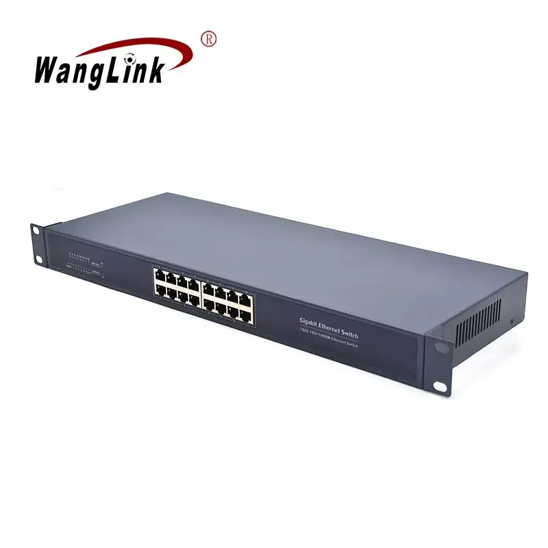 Gorąca sprzedaż 2025 OEM ODM 16-portowy niezarządzalny switch sieciowy HUB 10/100/1000Mbps Rackmount Ethernet Switch