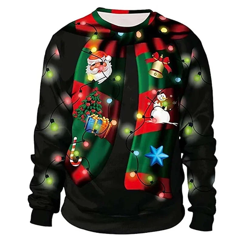 Die schönste Zeit für ein Bier – hässlicher Weihnachtspullover für Herren, bequemer, warmer Herbst- und Winterpullover, lustiger Weihnachtsparty-Pullover. – Detail 4