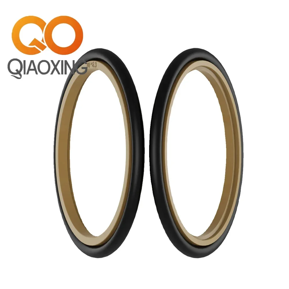 RS Type Step Seal Hydraulic Seals (40-65mm) Bronze PTFE+NBR 40MPa Bidirectional -30~100°C for Cylinder/Excavator (2PCS) - Image 6