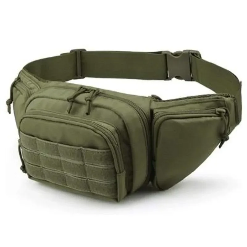 Gürteltasche für Männer, Taktische Nylon-Hüft-/Brusttasche, Mehrfachtasche für Outdoor-Sport, Motorradfahren, Wandern, Camping – Detail 3