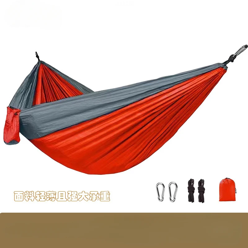 New outdoor camping hammock single double swing outdoor hammock lightweight indoor dormitory anti-rollover hammock